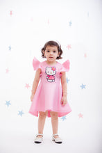 Load image into Gallery viewer, Girls Pink Lycra Hello Kitty Dress