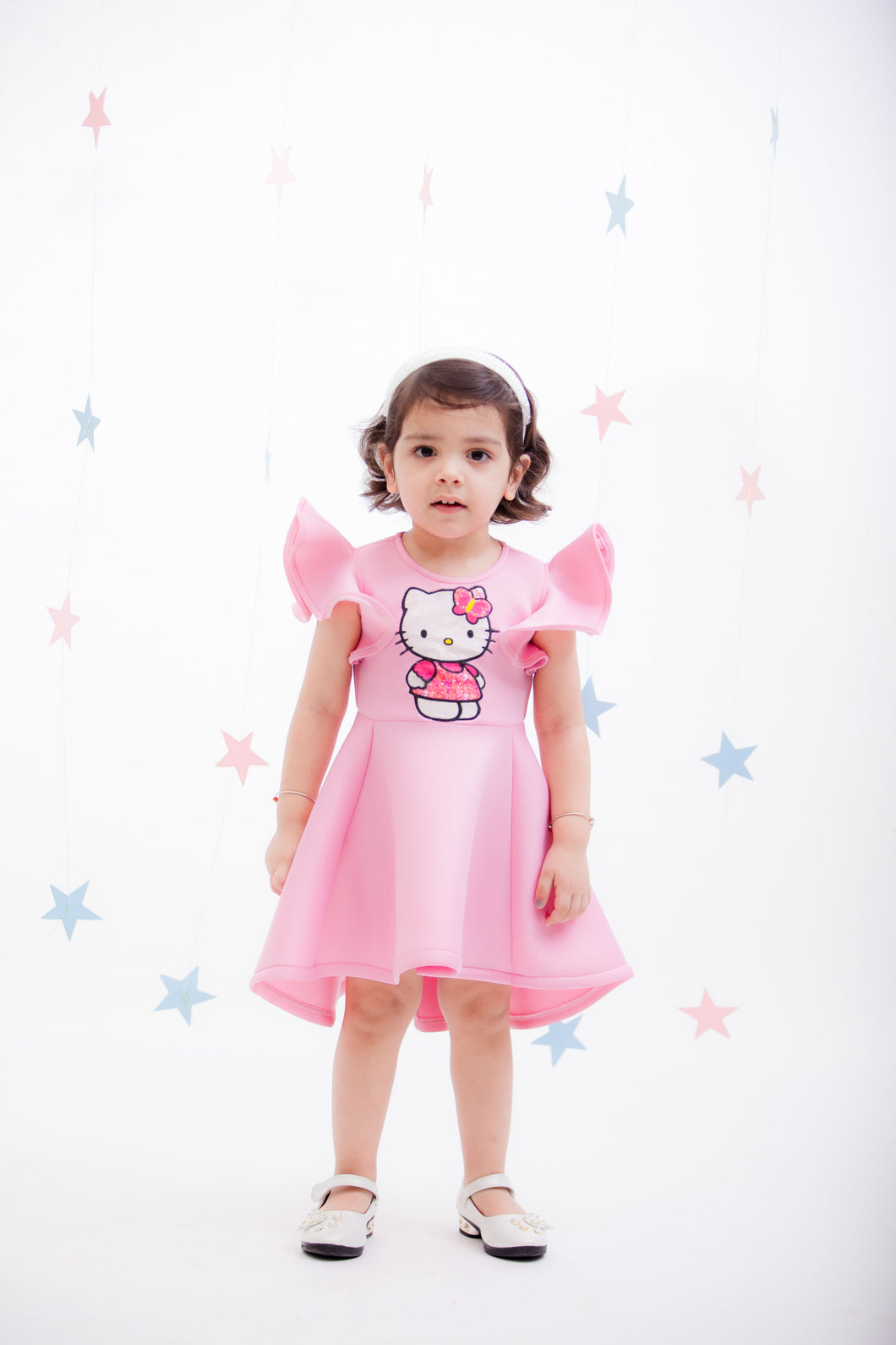 Kids Dresses: Girls Pink Lycra Hello Kitty Dress | Perfect Panache Kids Dresses: Girls Pink Lycra Hello Kitty Dress | Perfect Panache