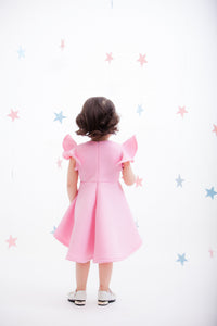 Girls Pink Lycra Hello Kitty Dress