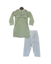 Load image into Gallery viewer, Boys Polka Print Pathani Kurta Salwar