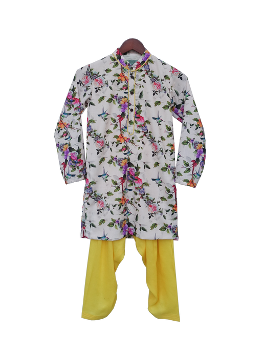 Boys Printed Kurta With Salwar