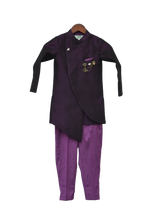 Load image into Gallery viewer, Boys Purple Ajkan With Pant