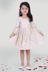 Girls Offwhite Summer Dress For Girls