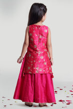 Load image into Gallery viewer, Girls Fuchsia Layer Kurta Wear For Girls