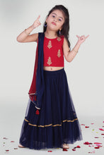 Load image into Gallery viewer, Girls Skirt And Choli Set For Girls With Dupatta