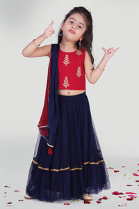 Girls Skirt And Choli Set For Girls With Dupatta