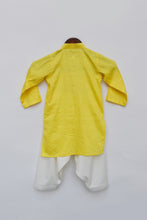 Load image into Gallery viewer, Boys Yellow Kurta With Dori Work And Salwar