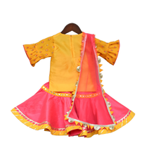 Load image into Gallery viewer, Girls Yellow Bottie Kurti With Sharara USA