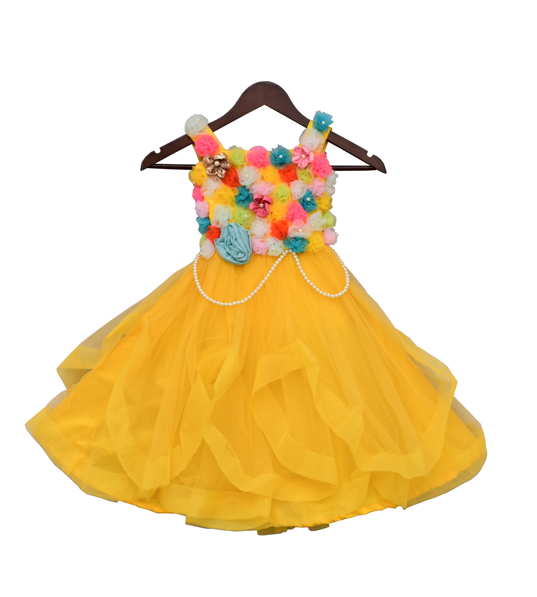 Yellow Gown Georgette