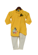 Load image into Gallery viewer, Boys Yellow Kurta With Offwhite Churidar