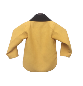 Boys Yellow Linen Coat