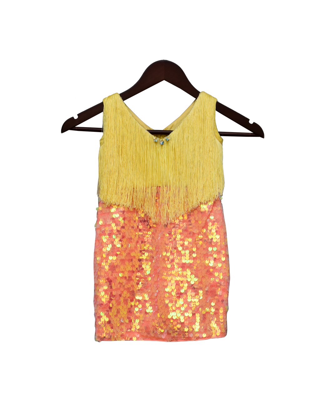 Girls Yellow & Orange Dress